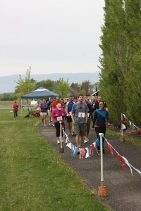 approaching start line