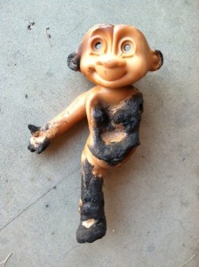 burned troll doll