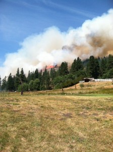 fire on ridge