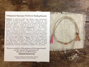 Atomic Gardent Chimpanzee Healing Bracelet